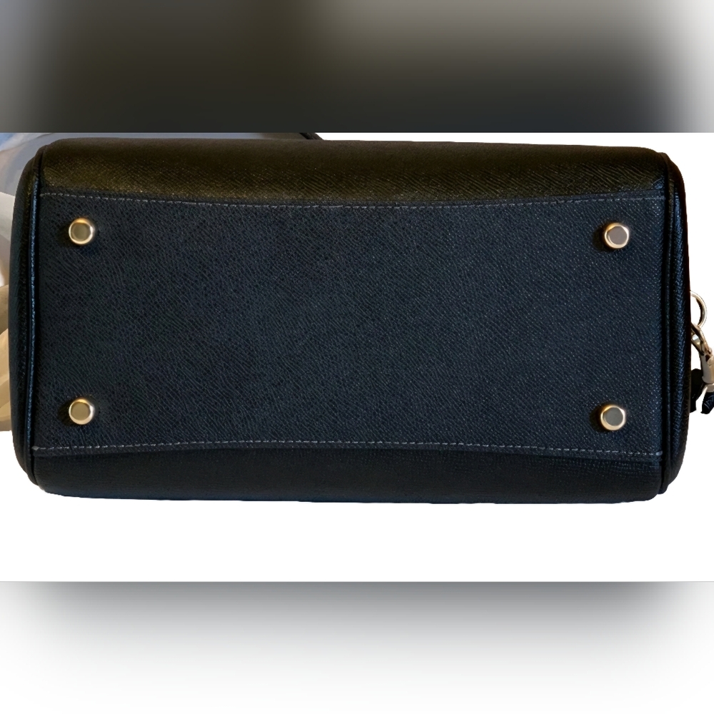 COACH Rowan Satchel Bag Black Refined Pebble Leather (NWT) - Picture 13 of 13